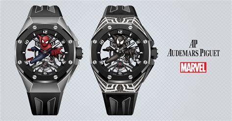 audemars piguet spiderman black|audemars piguet marvel.